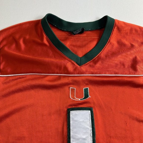 Vintage Nike Team Miami Hurricanes Basketball Jersey Mens Size 2XL Active Y2K - Picture 5 of 11